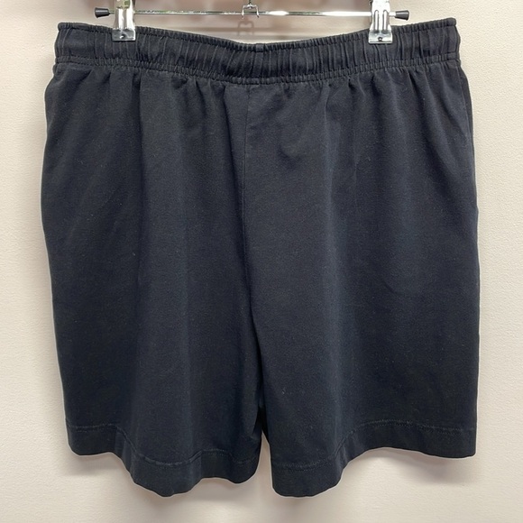 Karen Scott Sport Black Knit Drawstring Shorts Pockets M - Picture 2 of 10